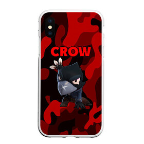 Чехол для iPhone XS Max матовый с принтом Brawl Stars CROW в Белгороде, Силикон | Область печати: задняя сторона чехла, без боковых панелей | brawl | brawl stars | crow | leon | stars | бравл | бравл старс | браво старс | игра | компьютерная | кров | леон | онлайн | старс