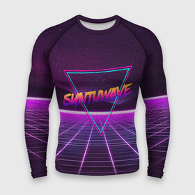 Мужской рашгард 3D с принтом SYNTHWAVE   RETROWAVE в Белгороде,  |  | hotline miami | neon | outrun | outrun electro | retrowave | synth | synthwave | неон | хотлайн майами