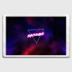 Магнит 45*70 с принтом SYNTHWAVE / RETROWAVE в Белгороде, Пластик | Размер: 78*52 мм; Размер печати: 70*45 | hotline miami | neon | outrun | outrun electro | retrowave | synth | synthwave | неон | хотлайн майами