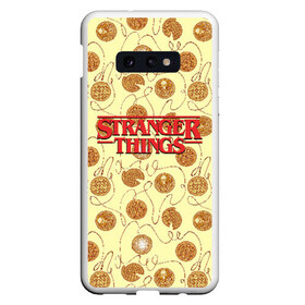 Чехол для Samsung S10E с принтом Stranger Thing Pancakes в Белгороде, Силикон | Область печати: задняя сторона чехла, без боковых панелей | Тематика изображения на принте: beyond | eleven | hopper | jane | mike | stranger | things | wheeler | дастин | дела | джейн | загадочные | майк | одиннадцать | очень | события | странные | уилер | хендерсон | хоппер