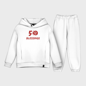 Детский костюм хлопок Oversize с принтом 50 Blessings в Белгороде,  |  | 50 blessings | 50 благословений | 80 е | hotline | miami | number | retrowave | usa | wrong | америка | горячая линия | майами | ретроваве | сша