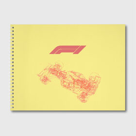 Альбом для рисования с принтом F1 в Белгороде, 100% бумага
 | матовая бумага, плотность 200 мг. | Тематика изображения на принте: 
