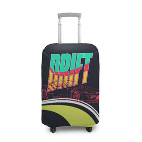 Чехол для чемодана 3D с принтом Drift Style в Белгороде, 86% полиэфир, 14% спандекс | двустороннее нанесение принта, прорези для ручек и колес | bosozoku | bosozoku style | drag | drift | japan style | jdm | босудзоку | босузоку | дрифт