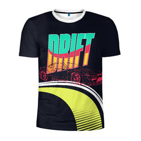 Мужская футболка 3D спортивная с принтом Drift Style в Белгороде, 100% полиэстер с улучшенными характеристиками | приталенный силуэт, круглая горловина, широкие плечи, сужается к линии бедра | bosozoku | bosozoku style | drag | drift | japan style | jdm | босудзоку | босузоку | дрифт