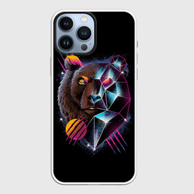 Чехол для iPhone 13 Pro Max с принтом RETRO CYBER BEAR в Белгороде,  |  | hotline miami | neon | outrun | outrun electro | retro | retrowave | synth | synthwave | неон | ретро | хотлайн майами