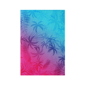 Обложка для паспорта матовая кожа с принтом НЕОНОВЫЕ ПАЛЬМЫ / NEON в Белгороде, натуральная матовая кожа | размер 19,3 х 13,7 см; прозрачные пластиковые крепления | hotline miami | neon | new retro wave | outrun | outrun electro | paints | palmen | rainbow | retro | retrowave | summer | synth | synthwave | tropical | брызги | брызги красок | звёзды | космос | краски | лето | неон | пальмы | радуга | 