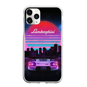 Чехол для iPhone 11 Pro Max матовый с принтом Lamborghini overdrive в Белгороде, Силикон |  | 80х | 90х | hotlinemimai | outrun | retrowave | synth | synthwave | гонки | дискотека | драйв | ламборгини | ламборджини | неоновые | ретро | светящиеся | скорость