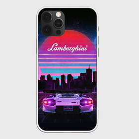 Чехол для iPhone 12 Pro Max с принтом Lamborghini overdrive в Белгороде, Силикон |  | Тематика изображения на принте: 80х | 90х | hotlinemimai | outrun | retrowave | synth | synthwave | гонки | дискотека | драйв | ламборгини | ламборджини | неоновые | ретро | светящиеся | скорость