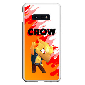 Чехол для Samsung S10E с принтом BRAWL STARS CROW PHOENIX в Белгороде, Силикон | Область печати: задняя сторона чехла, без боковых панелей | android | brawl stars | colt | crow | games | leon | penny | poco. | shelly | spike | wanted | брав | бравл старс | звезды | игры | мобильные игры | старс