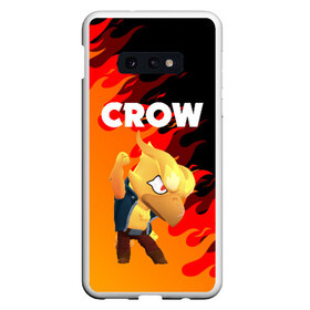 Чехол для Samsung S10E с принтом BRAWL STARS CROW PHOENIX в Белгороде, Силикон | Область печати: задняя сторона чехла, без боковых панелей | android | brawl stars | colt | crow | games | leon | penny | poco. | shelly | spike | wanted | брав | бравл старс | звезды | игры | мобильные игры | старс