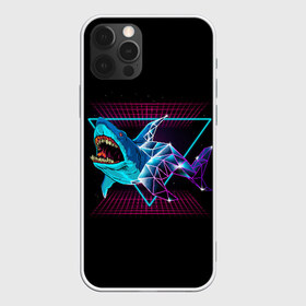 Чехол для iPhone 12 Pro Max с принтом Shark в Белгороде, Силикон |  | Тематика изображения на принте: 80 | cyber | dark | game | hotline | hotlinemiami | maiami | moon | music | outrun | retro | retrowave | shark | synth | synthwave | акула | игра | кибер | луна | море | ночь | океан | ретро