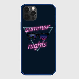 Чехол для iPhone 12 Pro с принтом Summer Nights в Белгороде, силикон | область печати: задняя сторона чехла, без боковых панелей | 80 | cyber | game | hotline | hotlinemiami | maiami | music | nights | outrun | retro | retrowave | summer | synth | synthwave | игра | кибер | лето | ночь | ретро