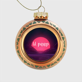 Стеклянный ёлочный шар с принтом lil peep(Logo) в Белгороде, Стекло | Диаметр: 80 мм | Тематика изображения на принте: cry baby | lil peep | logo | rap | заход солнца | знаменитости. эмо | известный исполнитель | неон | пип | редактируемое лого | реп | розоватый оттенок | рок | рэп | яркий фон