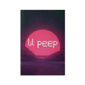 Обложка для паспорта матовая кожа с принтом lil peep(Logo) в Белгороде, натуральная матовая кожа | размер 19,3 х 13,7 см; прозрачные пластиковые крепления | cry baby | lil peep | logo | rap | заход солнца | знаменитости. эмо | известный исполнитель | неон | пип | редактируемое лого | реп | розоватый оттенок | рок | рэп | яркий фон