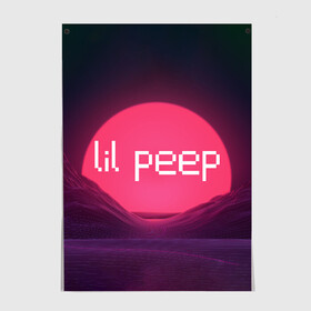 Постер с принтом lil peep(Logo) в Белгороде, 100% бумага
 | бумага, плотность 150 мг. Матовая, но за счет высокого коэффициента гладкости имеет небольшой блеск и дает на свету блики, но в отличии от глянцевой бумаги не покрыта лаком | cry baby | lil peep | logo | rap | заход солнца | знаменитости. эмо | известный исполнитель | неон | пип | редактируемое лого | реп | розоватый оттенок | рок | рэп | яркий фон