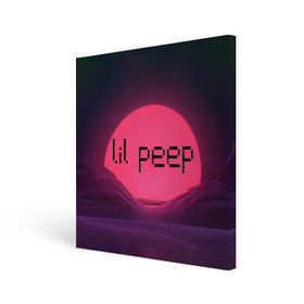 Холст квадратный с принтом lil peep(Black Logo) в Белгороде, 100% ПВХ |  | Тематика изображения на принте: cry baby | lil peep | logo | rap | заход солнца | знаменитости. эмо | известный исполнитель | неон | пип | редактируемое лого | реп | розоватый оттенок | рок | рэп | яркий фон
