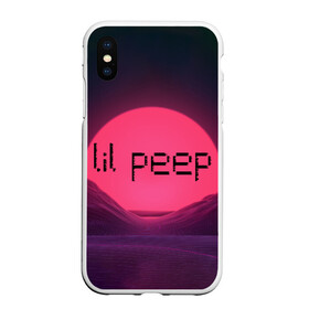 Чехол для iPhone XS Max матовый с принтом lil peep(Black Logo) в Белгороде, Силикон | Область печати: задняя сторона чехла, без боковых панелей | cry baby | lil peep | logo | rap | заход солнца | знаменитости. эмо | известный исполнитель | неон | пип | редактируемое лого | реп | розоватый оттенок | рок | рэп | яркий фон