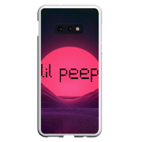 Чехол для Samsung S10E с принтом lil peep(Black Logo) в Белгороде, Силикон | Область печати: задняя сторона чехла, без боковых панелей | Тематика изображения на принте: cry baby | lil peep | logo | rap | заход солнца | знаменитости. эмо | известный исполнитель | неон | пип | редактируемое лого | реп | розоватый оттенок | рок | рэп | яркий фон