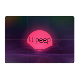 Магнитный плакат 3Х2 с принтом lil peep(Black Logo) в Белгороде, Полимерный материал с магнитным слоем | 6 деталей размером 9*9 см | cry baby | lil peep | logo | rap | заход солнца | знаменитости. эмо | известный исполнитель | неон | пип | редактируемое лого | реп | розоватый оттенок | рок | рэп | яркий фон