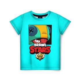 Детская футболка 3D с принтом Brawl Stars в Белгороде, 100% гипоаллергенный полиэфир | прямой крой, круглый вырез горловины, длина до линии бедер, чуть спущенное плечо, ткань немного тянется | brawl | brawl stars | crow | leon | stars | бравл | бравл старс | браво старс | игра | компьютерная | кров | леон | онлайн | старс