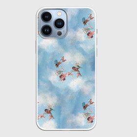 Чехол для iPhone 13 Pro Max с принтом Renaissance Angels в Белгороде,  |  | angel | angels | art | cherub | children | cupid | flowers | fresco | painting | renaissance | sistine | ангел | возрождение | живопись | искусство | купидон | ребенок | ренессанс | фреска | цветы