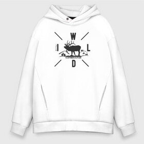 Мужское худи Oversize хлопок с принтом Wild Northen Nature в Белгороде, френч-терри — 70% хлопок, 30% полиэстер. Мягкий теплый начес внутри —100% хлопок | боковые карманы, эластичные манжеты и нижняя кромка, капюшон на магнитной кнопке | альпинизм | горы | дикие животные | камчатка | кемпинг | крайний север | олень | природа | север | северный олень | туризм