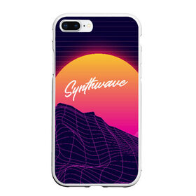 Чехол для iPhone 7Plus/8 Plus матовый с принтом SYNTHWAVE RETROWAVE в Белгороде, Силикон | Область печати: задняя сторона чехла, без боковых панелей | galaxy | geometry | hotline miami | neon | new retro wave | outrun | outrun electro | retro | retrowave | space | synth | synthwave | геометрия | космос | неон | ретро | фигуры | хотлайн майами