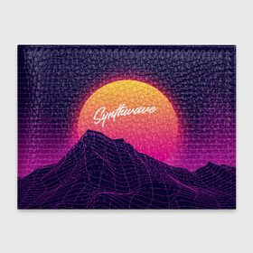 Обложка для студенческого билета с принтом SYNTHWAVE   RETROWAVE в Белгороде, натуральная кожа | Размер: 11*8 см; Печать на всей внешней стороне | galaxy | geometry | hotline miami | neon | new retro wave | outrun | outrun electro | retro | retrowave | space | synth | synthwave | геометрия | космос | неон | ретро | фигуры | хотлайн майами