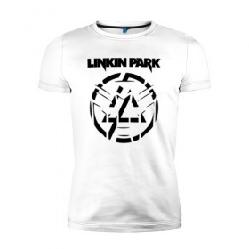 Мужская футболка премиум с принтом Linkin Park в Белгороде, 92% хлопок, 8% лайкра | приталенный силуэт, круглый вырез ворота, длина до линии бедра, короткий рукав | 