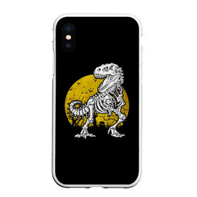 Чехол для iPhone XS Max матовый с принтом T-Rex в Белгороде, Силикон | Область печати: задняя сторона чехла, без боковых панелей | 19 | 2019 | cat | ghost | halloween | ведьма | динозавр | кости | кошка | ночь | паук | приведение | призрак | скелет | тирекс | тыква | тьма | ужас | хелловин | хеллоувин | хэллоуин | череп