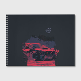 Альбом для рисования с принтом Bosozoku Volvo в Белгороде, 100% бумага
 | матовая бумага, плотность 200 мг. | auto | bosozoku | motor | motor car | sport car | volvo | автомашина | легковой автомобиль | спортивный автомобиль | тачка