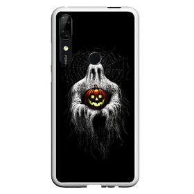 Чехол для Honor P Smart Z с принтом Halloween в Белгороде, Силикон | Область печати: задняя сторона чехла, без боковых панелей | 19 | 2019 | cat | ghost | halloween | ведьма | динозавр | кости | кошка | ночь | паук | приведение | призрак | скелет | тыква | тьма | ужас | хелловин | хеллоувин | хэллоуин | череп