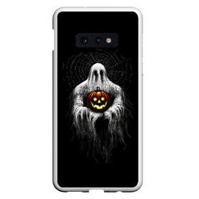 Чехол для Samsung S10E с принтом Halloween в Белгороде, Силикон | Область печати: задняя сторона чехла, без боковых панелей | 19 | 2019 | cat | ghost | halloween | ведьма | динозавр | кости | кошка | ночь | паук | приведение | призрак | скелет | тыква | тьма | ужас | хелловин | хеллоувин | хэллоуин | череп