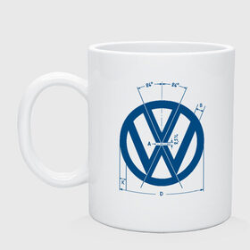 Кружка с принтом Volkswagen в Белгороде, керамика | объем — 330 мл, диаметр — 80 мм. Принт наносится на бока кружки, можно сделать два разных изображения | golf | golf gti | volkswagen | вольксваген | фолькс ваген | фольксваген