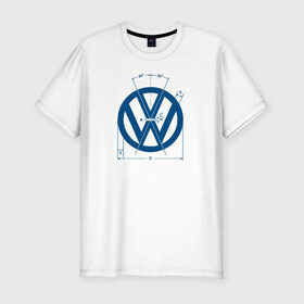 Мужская футболка премиум с принтом Volkswagen в Белгороде, 92% хлопок, 8% лайкра | приталенный силуэт, круглый вырез ворота, длина до линии бедра, короткий рукав | golf | golf gti | volkswagen | вольксваген | фолькс ваген | фольксваген