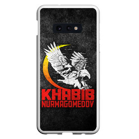 Чехол для Samsung S10E с принтом Khabib Nurmagomedov 242 в Белгороде, Силикон | Область печати: задняя сторона чехла, без боковых панелей | eagles | khabib | mma | nurmagomedov | борьба | дзюдо | нурмагомедов | октагон | орёл | репплинг | самбо