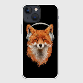 Чехол для iPhone 13 mini с принтом Лиса в наушниках в Белгороде,  |  | 20 | 2020 | 2k20 | 2к20 | animal | animals | forest | fox | headphones | music | new year | redhead | smile | животное | животные | зима | лес | лис | лиса | лисица | музыка | наушники | новый год | рыжая | смайл | улыбка | фыр