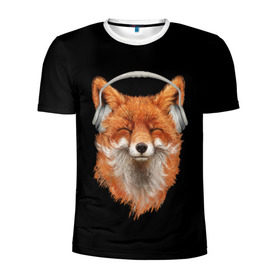 Мужская футболка 3D спортивная с принтом Лиса в наушниках в Белгороде, 100% полиэстер с улучшенными характеристиками | приталенный силуэт, круглая горловина, широкие плечи, сужается к линии бедра | 20 | 2020 | 2k20 | 2к20 | animal | animals | forest | fox | headphones | music | new year | redhead | smile | животное | животные | зима | лес | лис | лиса | лисица | музыка | наушники | новый год | рыжая | смайл | улыбка | фыр