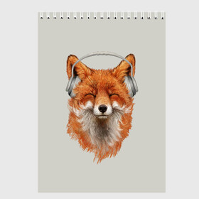 Скетчбук с принтом Лиса в наушниках в Белгороде, 100% бумага
 | 48 листов, плотность листов — 100 г/м2, плотность картонной обложки — 250 г/м2. Листы скреплены сверху удобной пружинной спиралью | Тематика изображения на принте: 20 | 2020 | 2k20 | 2к20 | animal | animals | forest | fox | headphones | music | new year | redhead | smile | животное | животные | зима | лес | лис | лиса | лисица | музыка | наушники | новый год | рыжая | смайл | улыбка | фыр