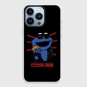 Чехол для iPhone 13 Pro с принтом Come with me if you want в Белгороде,  |  | cookie | cookiemonster | delicious | eat | monster | yummy | еда | коржик | куки | кукимонстр | монстр | печенье | сладости | улица | улицасезам