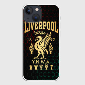 Чехол для iPhone 13 mini с принтом Ливерпуль в Белгороде,  |  | liverpool | liverpool fc | ynwa | you never walk alone | ливерпуль | фан ливерпуля | фанатская | футбол | футболист | футбольный клуб | энфильд