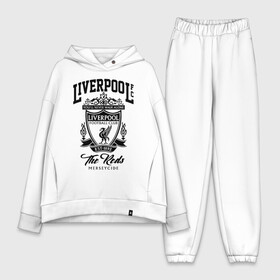 Женский костюм хлопок Oversize с принтом Ливерпуль в Белгороде,  |  | liverpool | liverpool fc | ynwa | you never walk alone | ливерпуль | фан ливерпуля | фанатская | футбол | футболист | футбольный клуб | энфильд