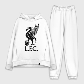 Женский костюм хлопок Oversize с принтом Ливерпуль в Белгороде,  |  | liverpool | liverpool fc | ynwa | you never walk alone | ливерпуль | фан ливерпуля | фанатская | футбол | футболист | футбольный клуб | энфильд