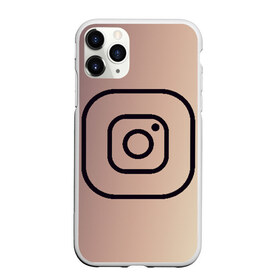 Чехол для iPhone 11 Pro матовый с принтом instagram(simple logo) в Белгороде, Силикон |  | instagram | logo | инстаграм | лого | мягкие цвета | приложение | простая картинка | фотоаппарат | черная картинка | черный | черный значок | черный цвет