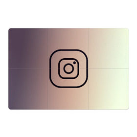 Магнитный плакат 3Х2 с принтом instagram(simple logo) в Белгороде, Полимерный материал с магнитным слоем | 6 деталей размером 9*9 см | Тематика изображения на принте: instagram | logo | инстаграм | лого | мягкие цвета | приложение | простая картинка | фотоаппарат | черная картинка | черный | черный значок | черный цвет