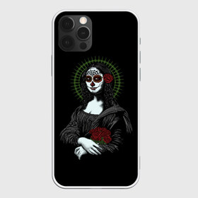 Чехол для iPhone 12 Pro Max с принтом Mona Lisa - Santa Muerte в Белгороде, Силикон |  | Тематика изображения на принте: dead | death | lisa | mona | muerte | muertos | santa | день | искуство | картина | лиза | мона | муэрте | муэртес | муэртос | роза | розы | санта | тату | татуировка | цветы | череп