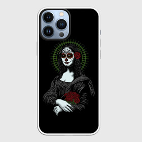 Чехол для iPhone 13 Pro Max с принтом Mona Lisa   Santa Muerte в Белгороде,  |  | dead | death | lisa | mona | muerte | muertos | santa | день | искуство | картина | лиза | мона | муэрте | муэртес | муэртос | роза | розы | санта | тату | татуировка | цветы | череп