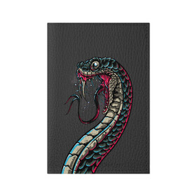 Обложка для паспорта матовая кожа с принтом Viper в Белгороде, натуральная матовая кожа | размер 19,3 х 13,7 см; прозрачные пластиковые крепления | Тематика изображения на принте: animals | art | poison | snake | venom | venomous | viper | арт | гадюка | животное | животные | змеи | змей | змея | картинка | картинки | прикольная | прикольные | яд | ядовитая | ядовитый