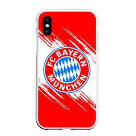 Чехол для iPhone XS Max матовый с принтом BAYERN MUNCHEN в Белгороде, Силикон | Область печати: задняя сторона чехла, без боковых панелей | bayern | bayern munchen | fc bayern | football | football club | sport | бавария | спорт | футбол | футбольный клуб