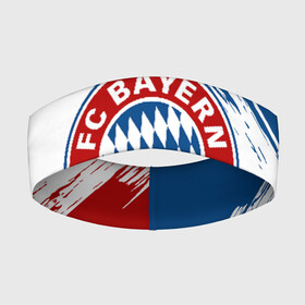 Повязка на голову 3D с принтом BAYERN MUNCHEN | БАЙЕРН МЮНХЕН в Белгороде,  |  | bayern | bayern munchen | fc bayern | football | football club | sport | бавария | спорт | футбол | футбольный клуб